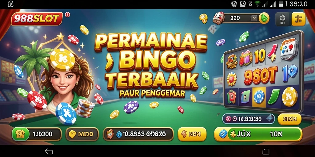 Tampilan gameplay Bingo yang seru dan interaktif di 988SLOT.