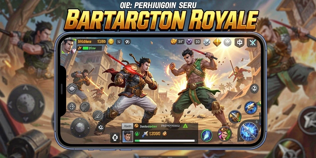 Screenshot AYU89 menampilkan momen seru pertempuran Battle Royale.