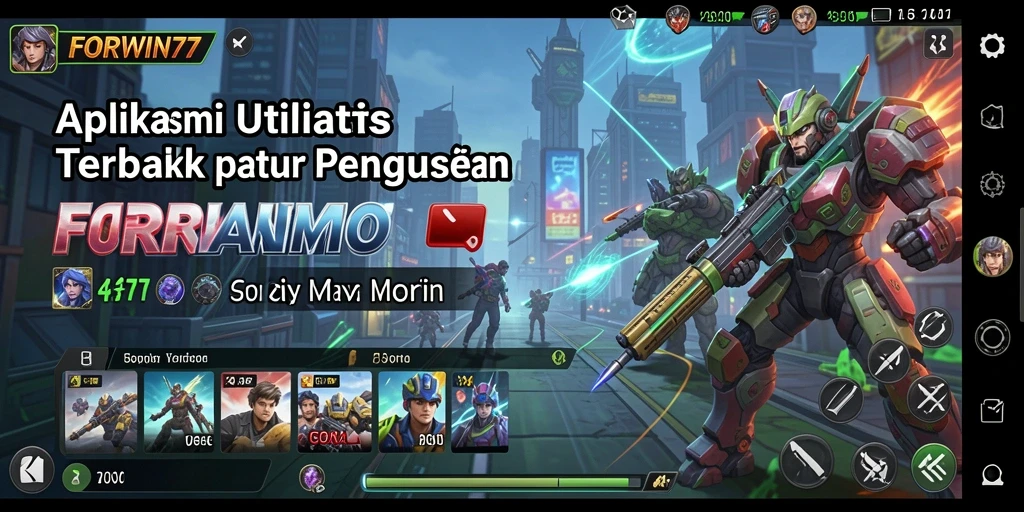 Tampilan antarmuka utama FORWIN77 yang menyederhanakan tugas sehari-hari.
