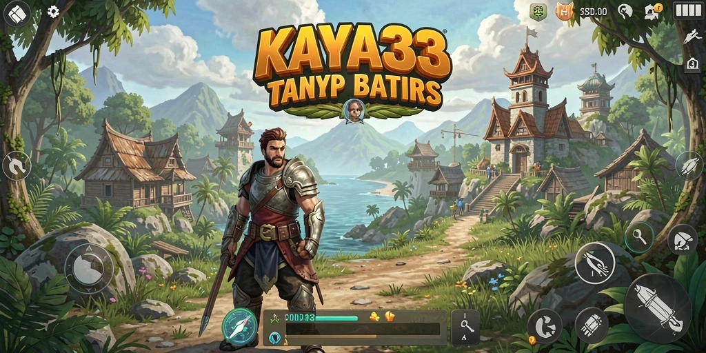 Screenshot gameplay KAYA33 yang menampilkan eksplorasi dunia terbuka.
