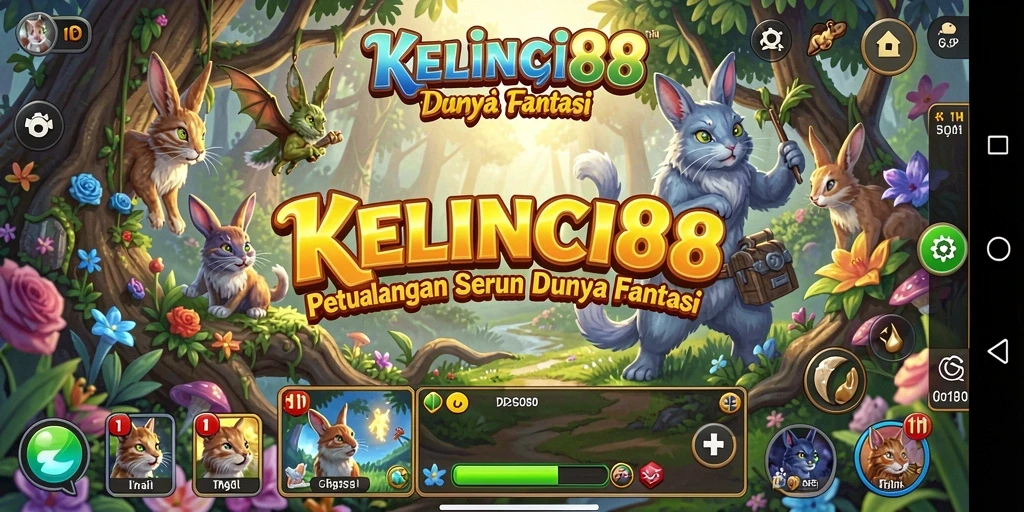 Tampilan gameplay seru dan grafis menawan di KELINCI88.