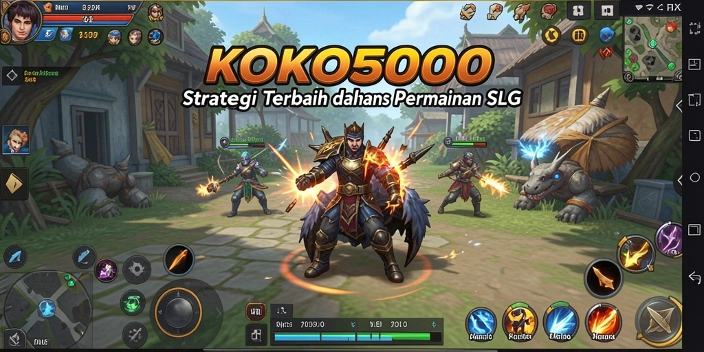 Tampilan gameplay KOKO5000 yang dinamis dan menarik.