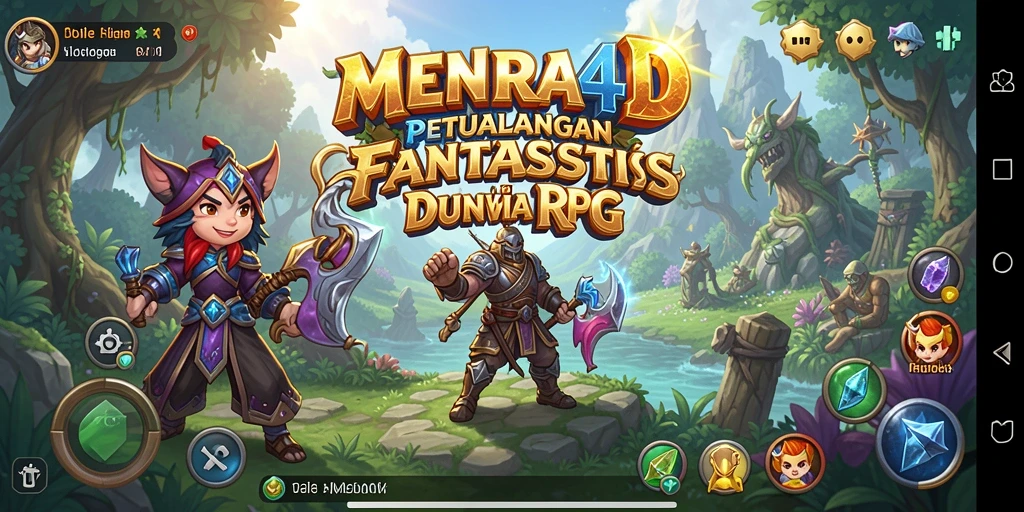 Tampilan gameplay MENARA4D yang menampilkan aksi seru dan eksplorasi dunia.
