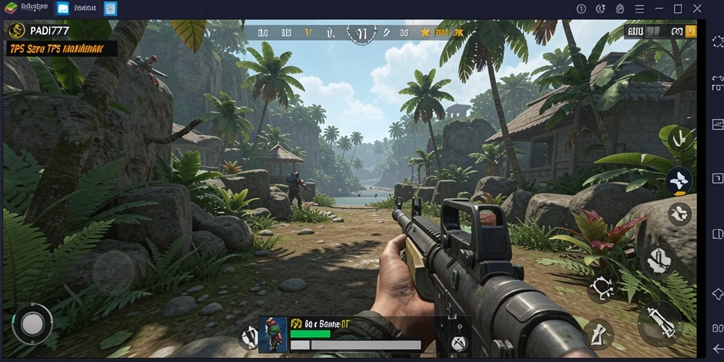 Tampilan gameplay PADI777 dengan aksi tembak-menembak yang seru.
