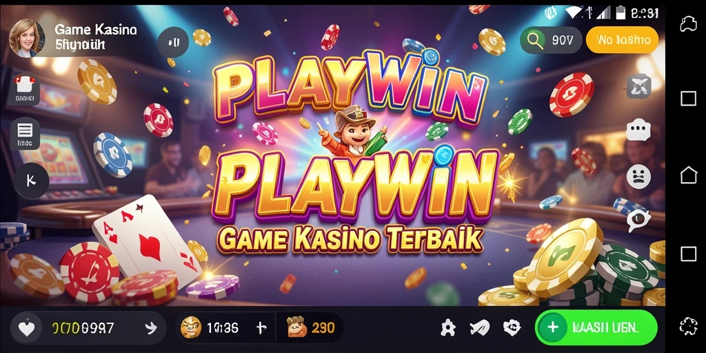 Tampilan gameplay yang mengasyikkan dalam aplikasi Kasino PLAYWIN.