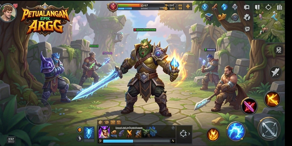 Tampilan gameplay ARPG yang mengasyikkan dari SD107.
