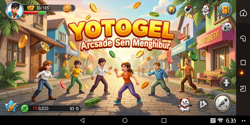 Screenshot utama YOTOGEL menampilkan gameplay seru dari game Arcade.